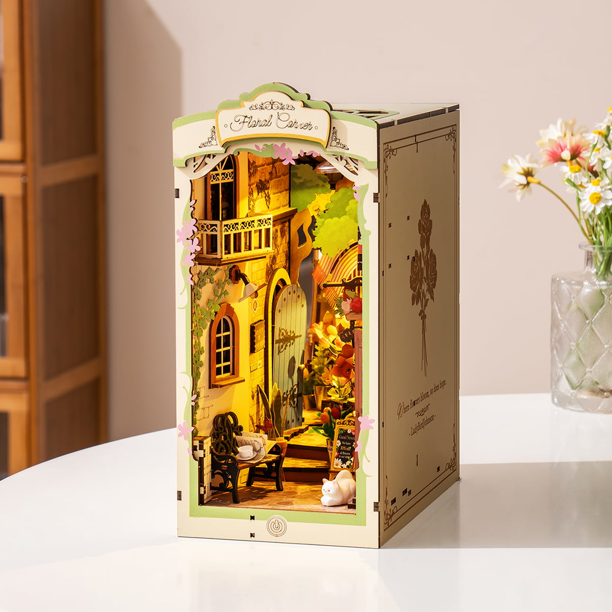 Rolife DIY Book Nook Kit - Floral Corner TGB09 gallery image 1