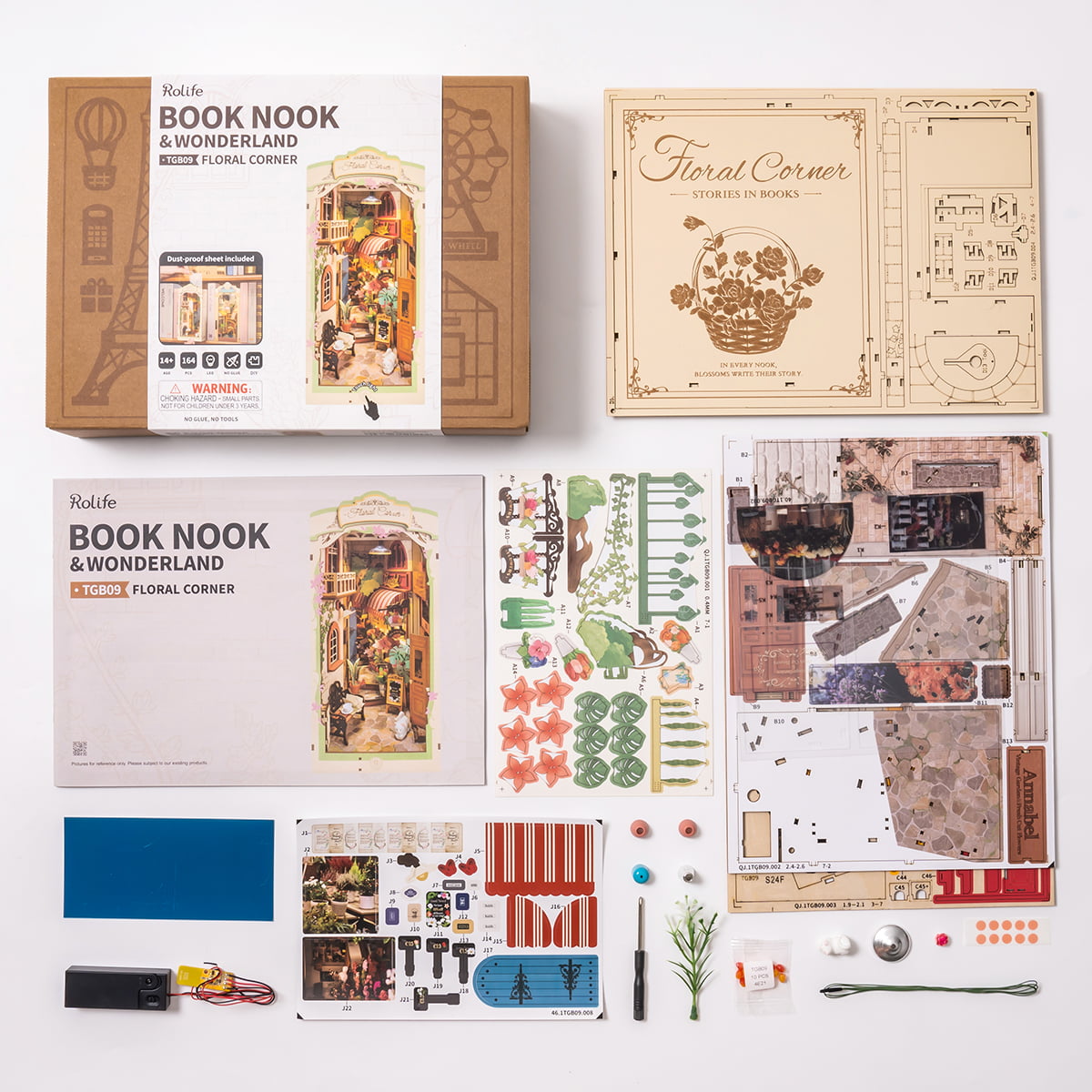Rolife DIY Buchnische Kit - Florale Ecke TGB09 Galerie Bild 3