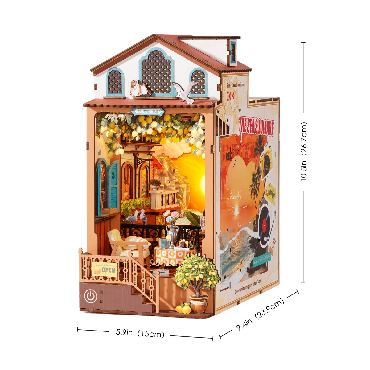 Rolife DIY Book Nook Kit - Sunset Isle TGB18 – Rolife
