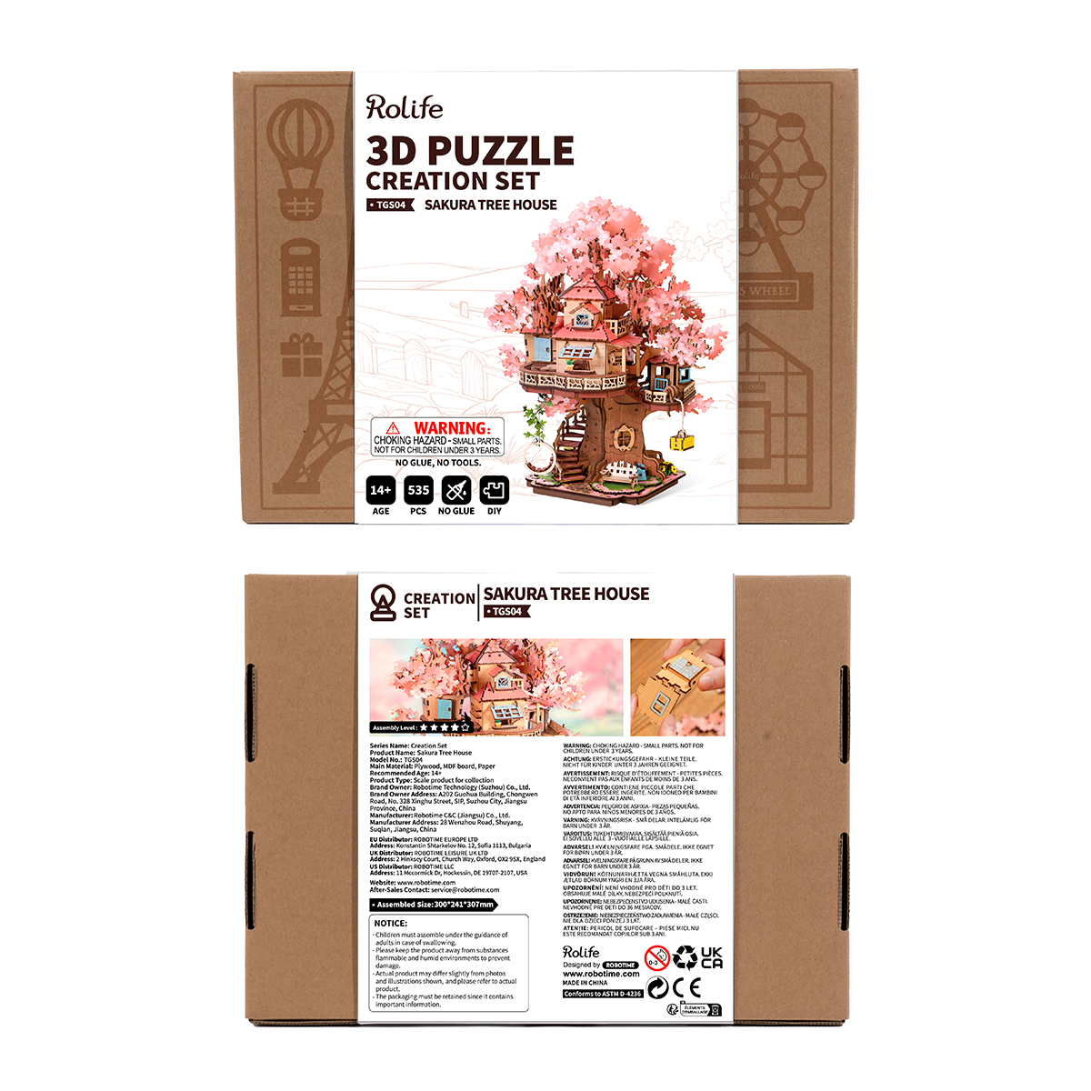 Rolife 3D Holzpuzzle - Sakura Baumhaus TGS04 Galeriebild 8