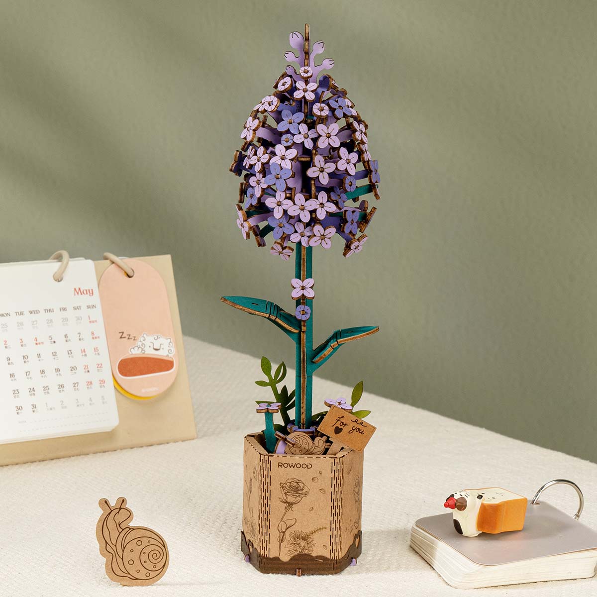 Image héroïque du produit Rowood DIY Fleur en bois Lilas TW021