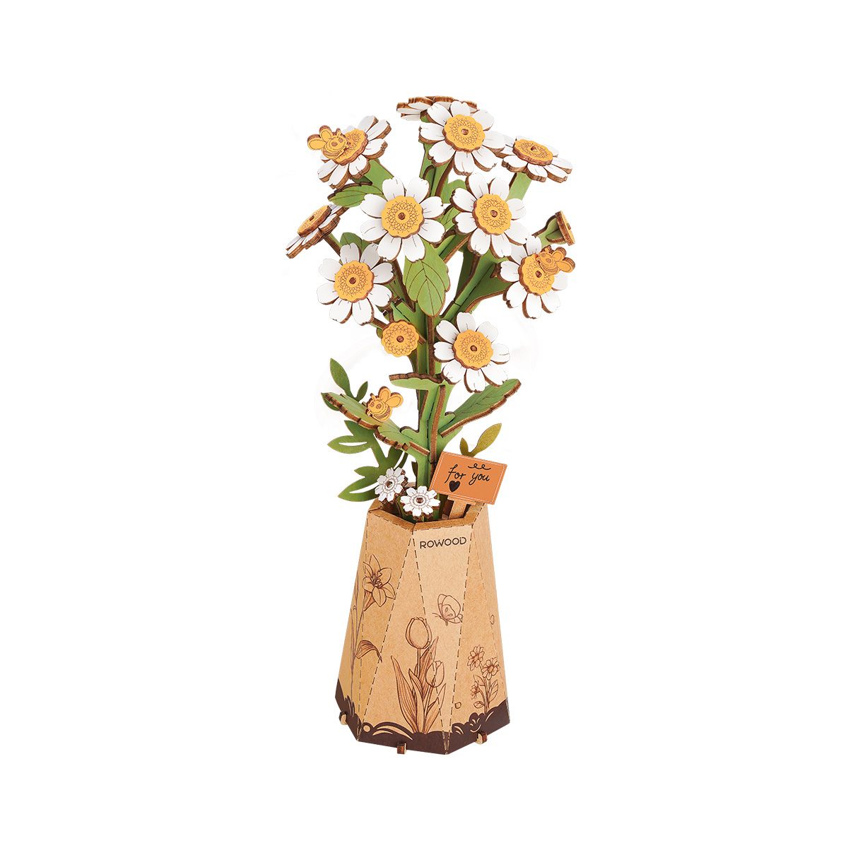 Rowood DIY Wooden Flower Chamomile TW061 vue alternative du produit