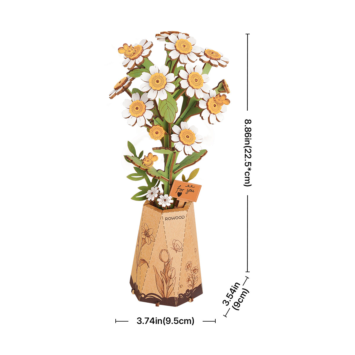 Rowood DIY Fleur en Bois Camomille TW061 image de galerie 4