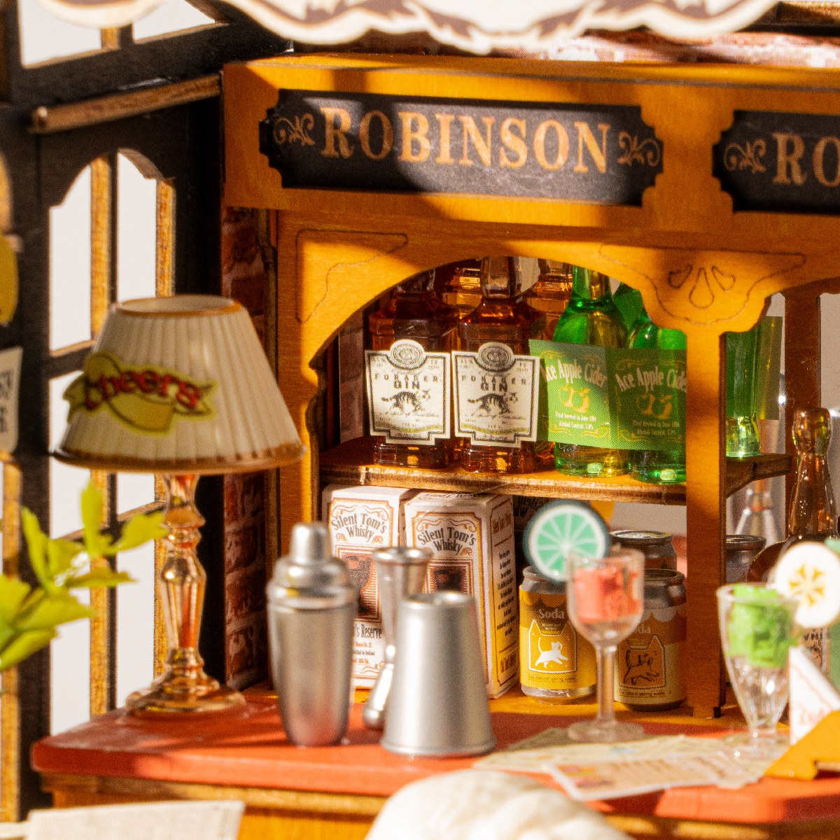 Rolife Tipsy Cat Bar DIY Miniature House DS054 – Rolife