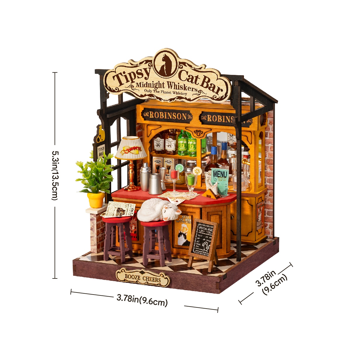 Rolife Tipsy Cat Bar DIY Miniature House DS054 – Rolife