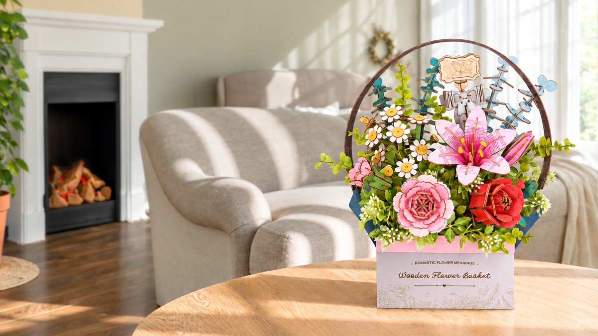 Wooden Flower Basket Ideas for Gifts and Home Decor