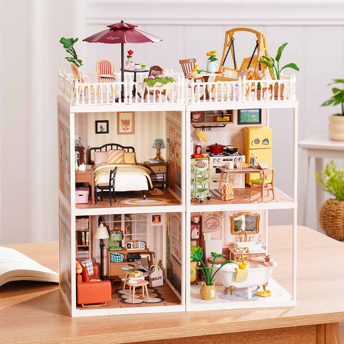 Rolife Super Creator Serie - 4-in-1 Viervaks raster