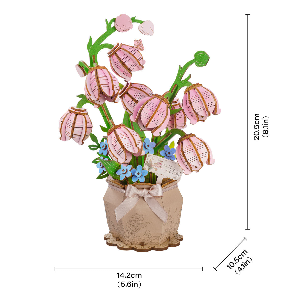 Image principale alternative 2 de la Muguet rose pour le SKU TF003