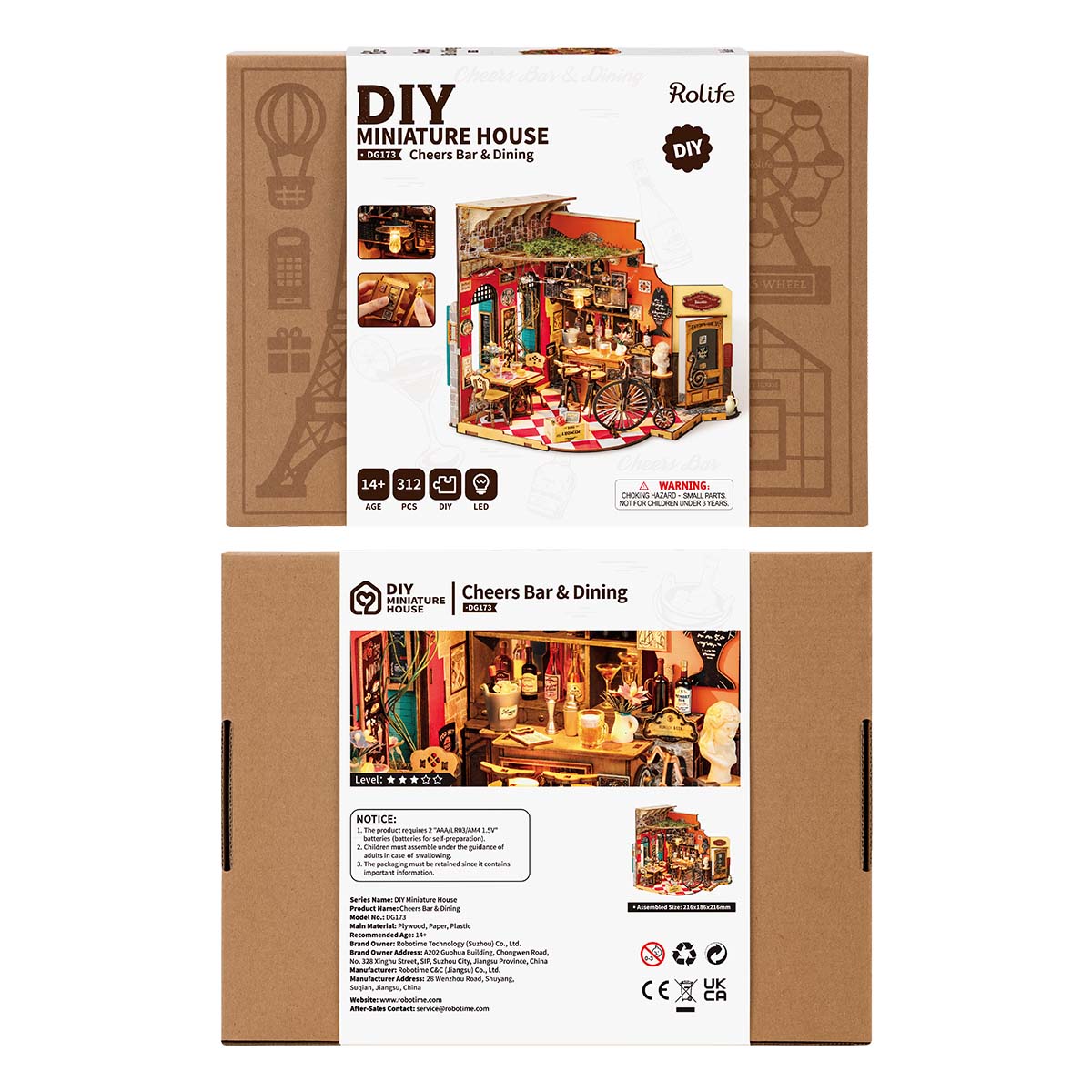 Rolife DIY Miniature House - Cheers Bar & Dining DG173 image de galerie 8