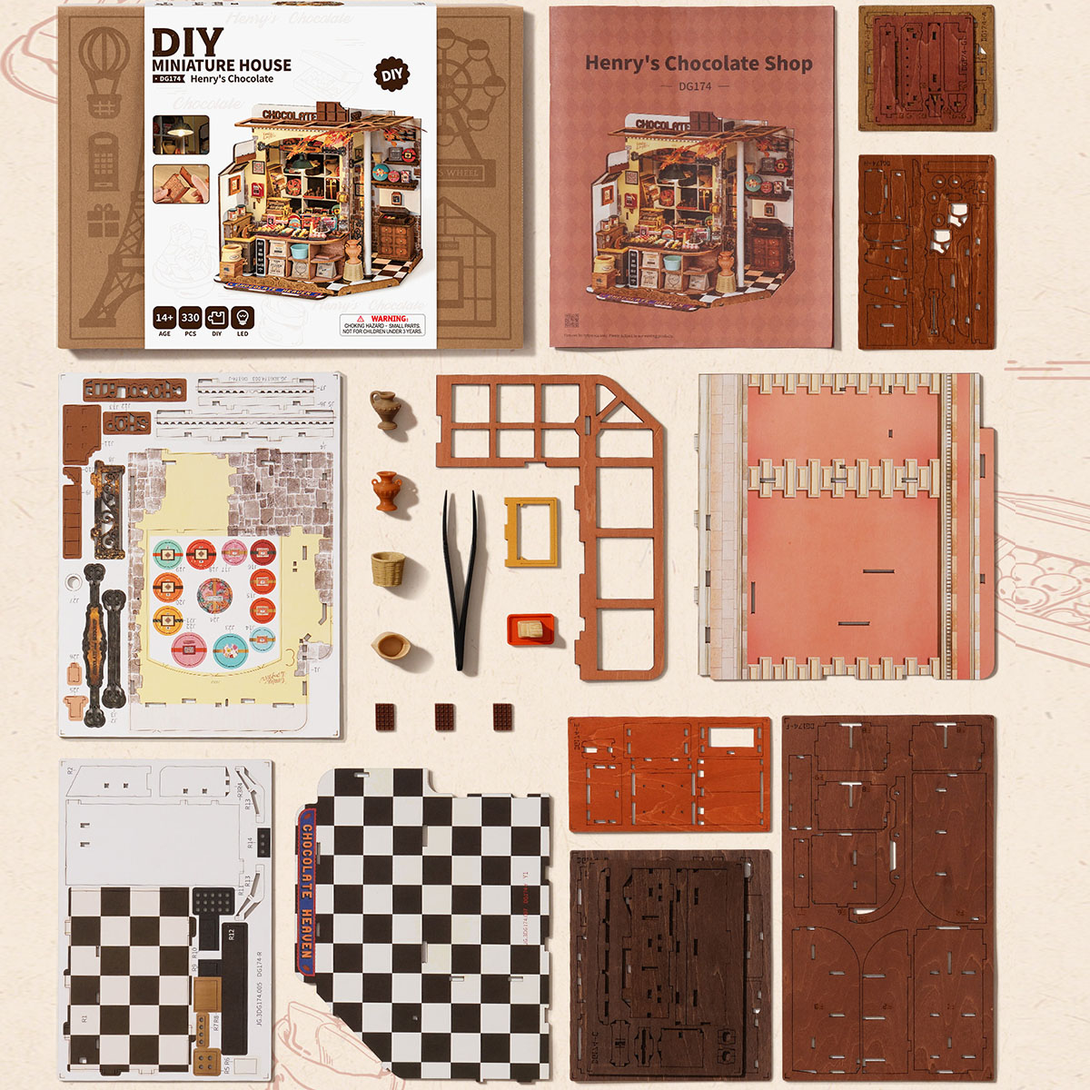 Rolife DIY Miniaturhaus - Henrys Schokolade DG174