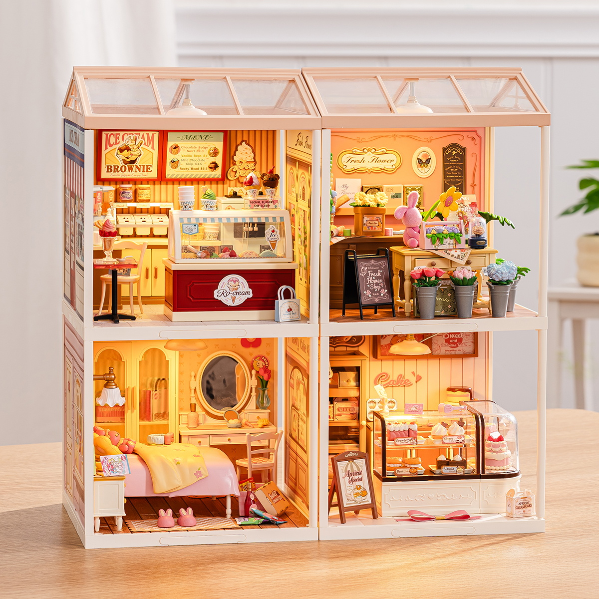 Rolife Super Creator Miniaturhaus 4 in 1 Vier Gitter Galerie Bild 9