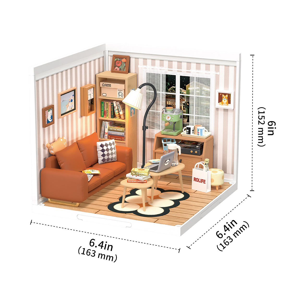Rolife Cozy Living Lounge Super Creator Miniature House DW007 Galerie Bild 7