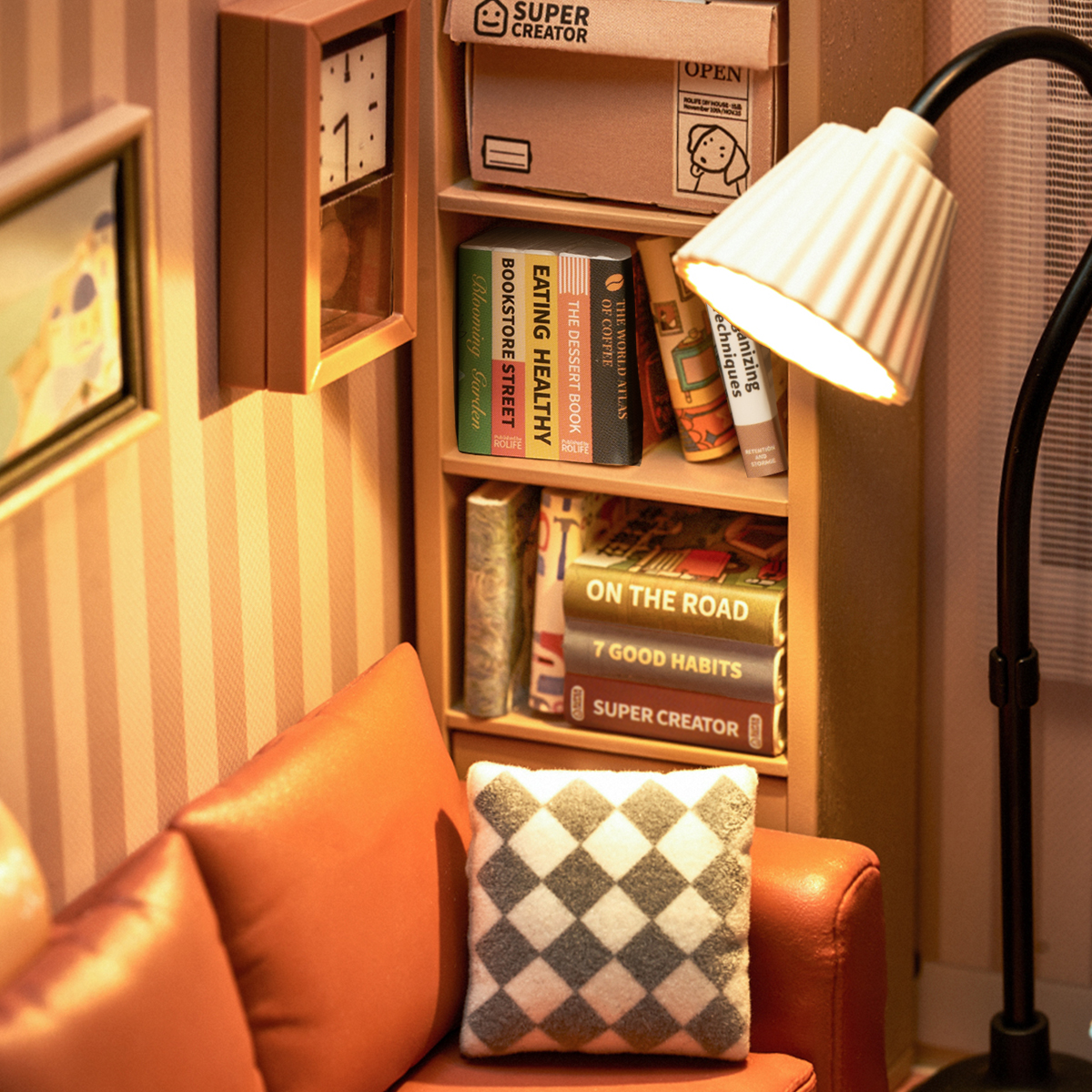 Rolife Cozy Living Lounge Super Creator Miniature House DW007 Galerie Bild 5