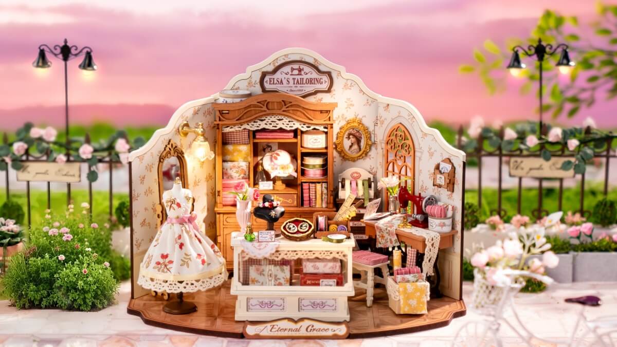 Rolife Elsa S Tailoring DIY Miniature House New Release