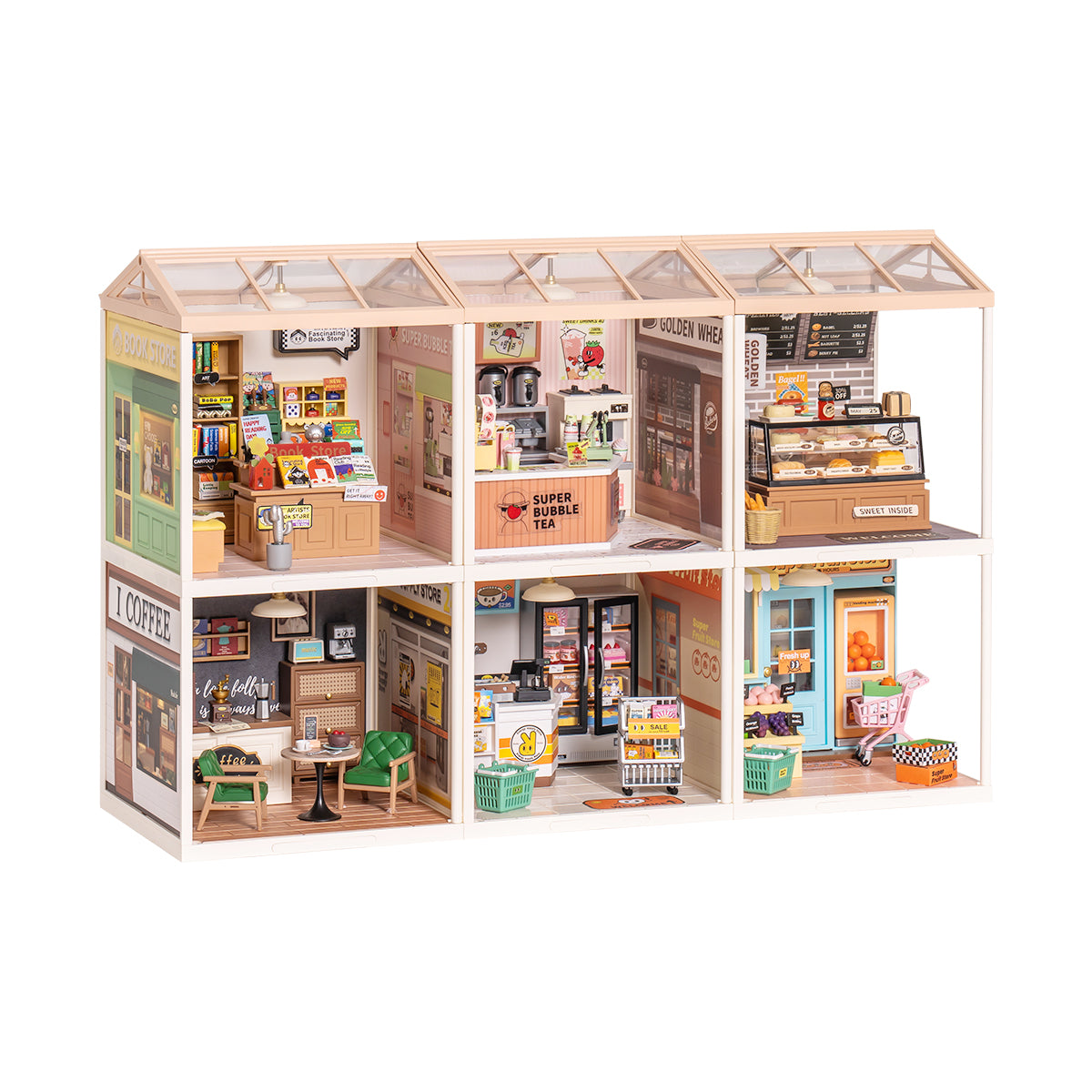 Rolife Super Creator Miniature House 6 in 1 Six Grid alternate product view