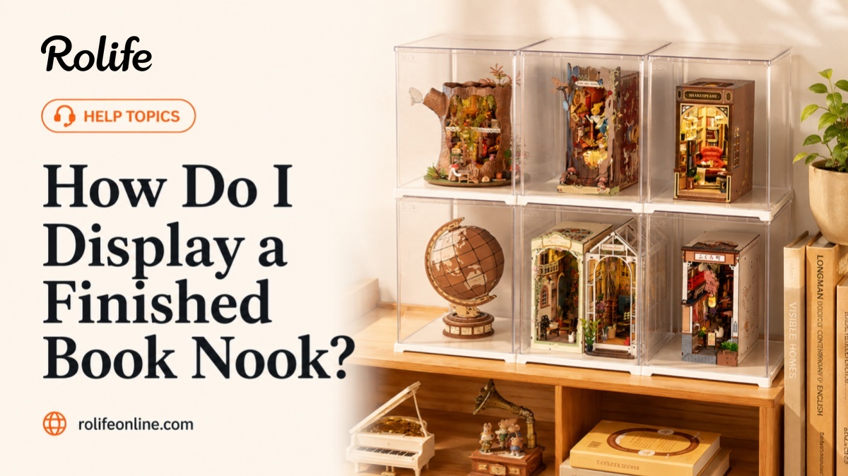How Do I Display A Finished Book Nook