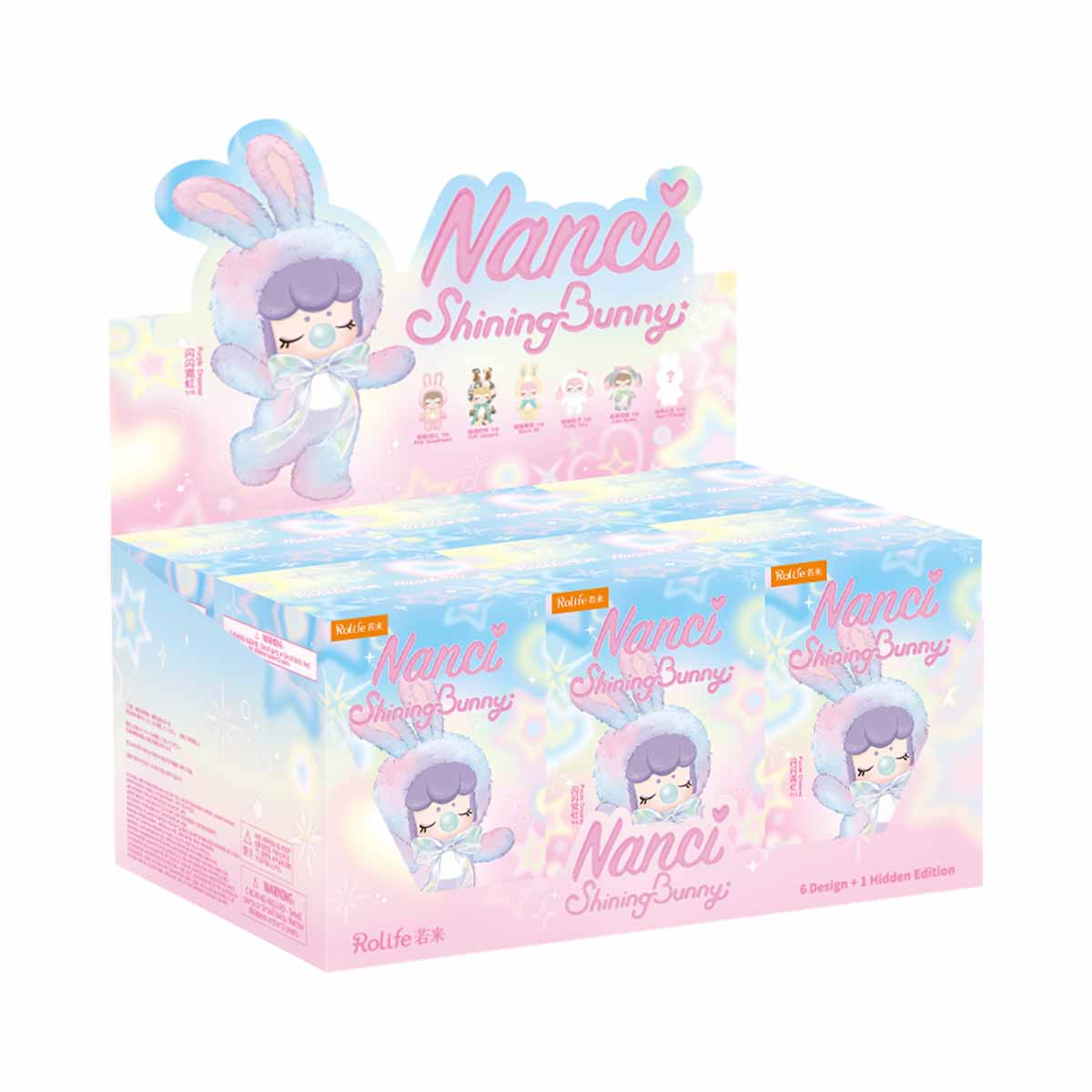 Nanci's Shining Bunny MNBXX Blind-Box-Display mit der vollständigen Plüschpuppen-Linie