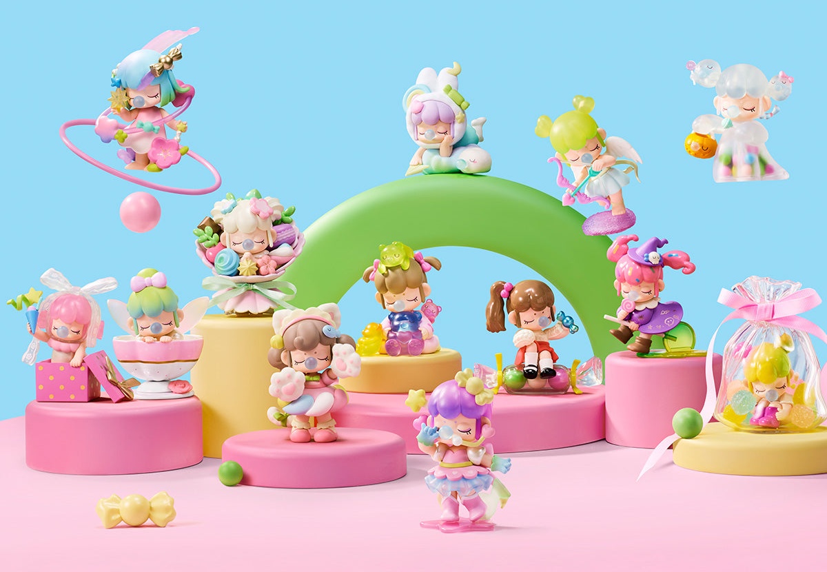 Official Rolife Nanci Sweet Time character lineup, including Witch and Ghost, shown as separate blind-box outcomes