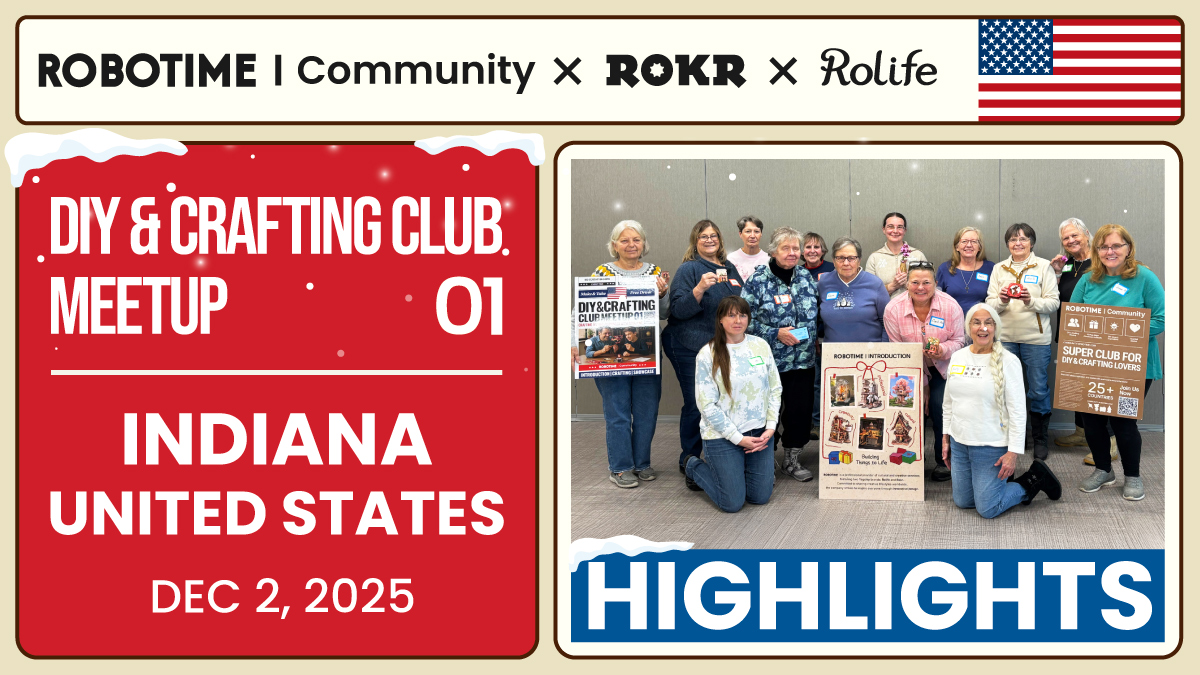 Robotime DIY Crafting Club Meetup in Indiana Usa