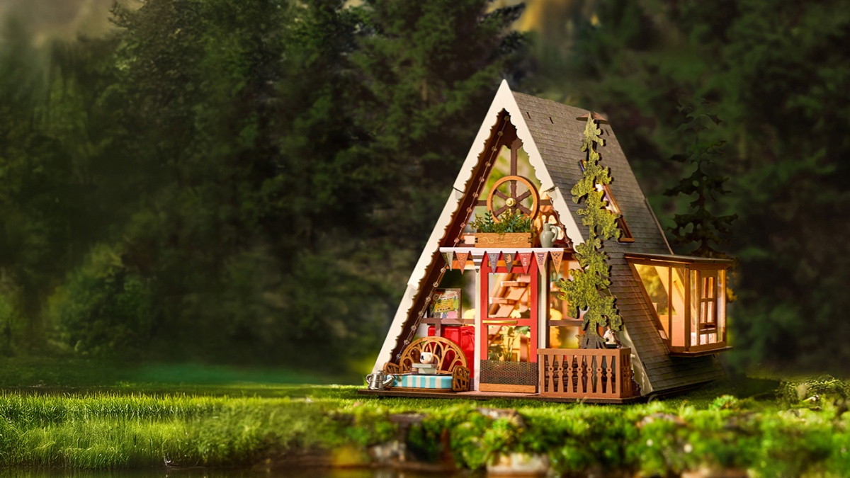 Rolife A Frame Cabin DIY Miniature House New Arrival