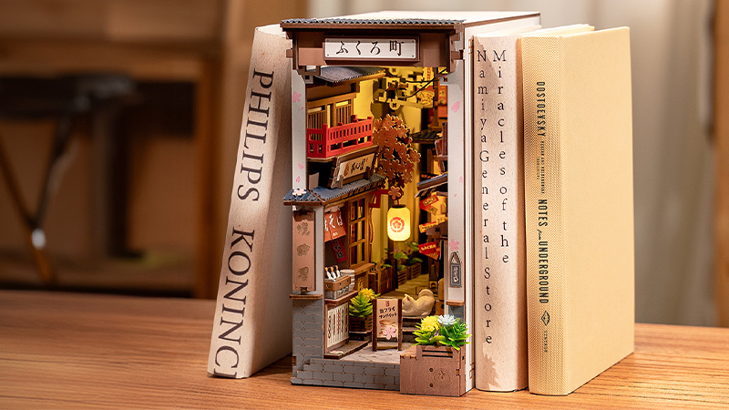 Step into a cozy Japanese alley filled with warm lights and charm.