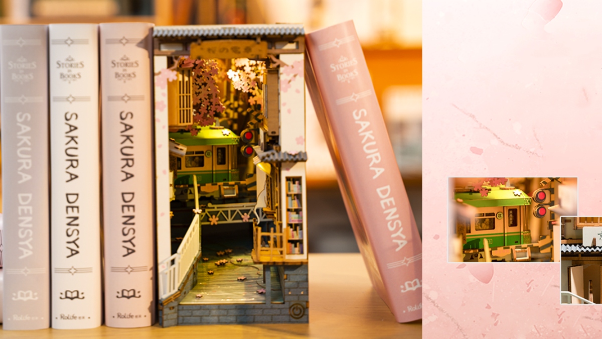 Rolife Sakura Densya Book Nook Kit Review and Step by Step Guide