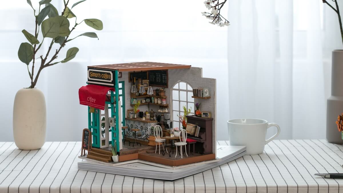 Rolife Simon S Coffee Shop Miniature House Kit