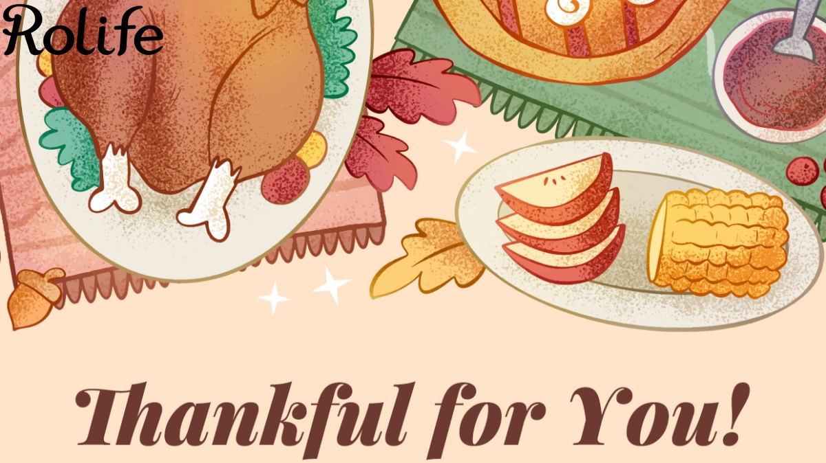 Happy Thanksgiving From Rolife Thank You for Being Part of Our Creative World
