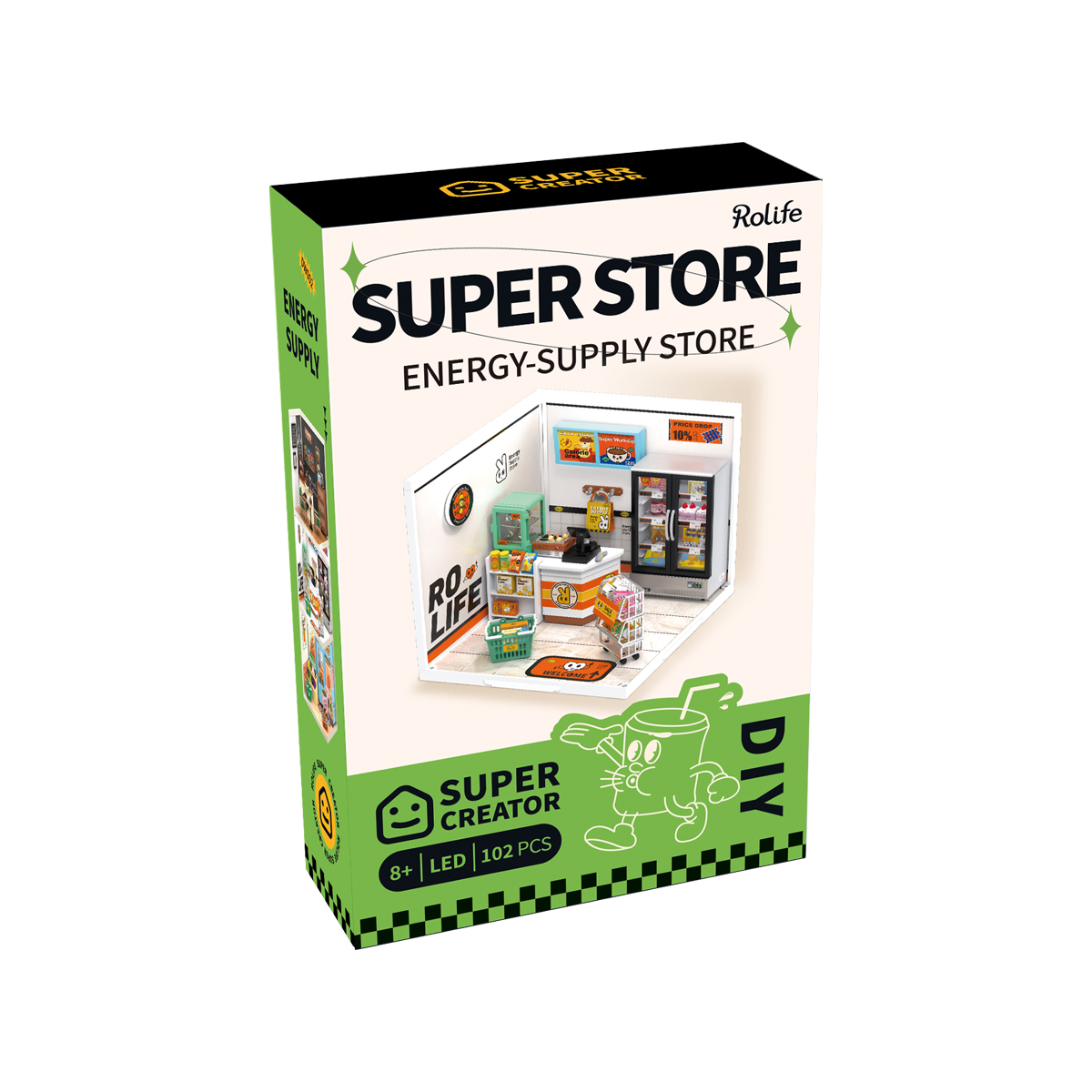 Rolife Energy Supply Store Super Creator Miniature House DW002 paquet de produit