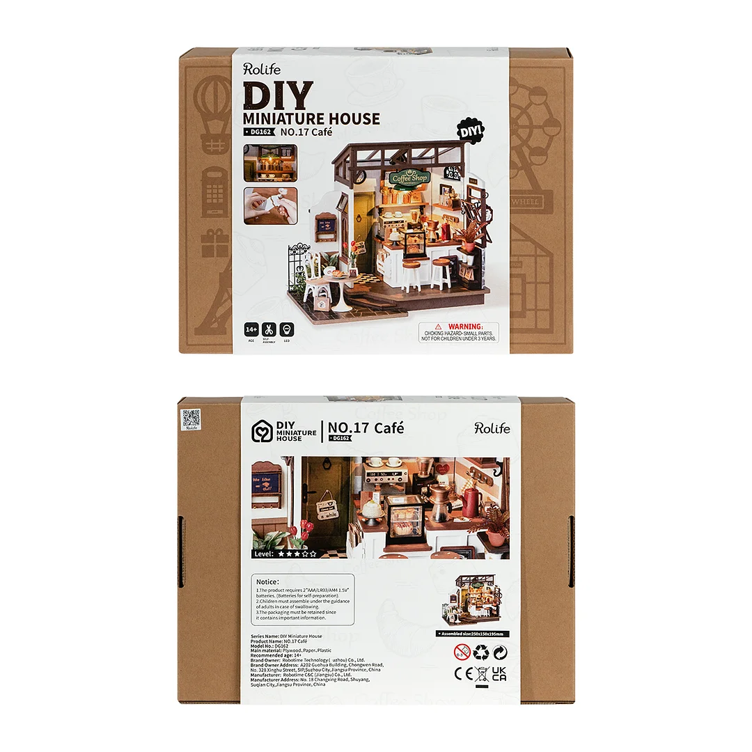 Rolife DIY Miniature House - Flavory Cafe DG162 productpakket