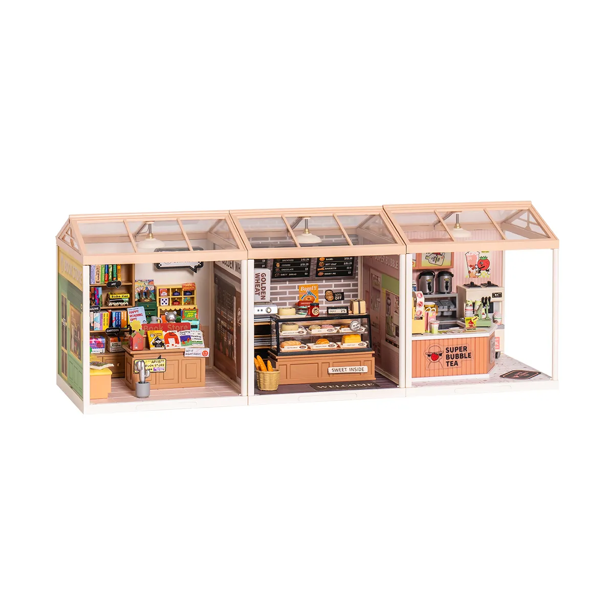 Rolife Super Creator - Super Store Series L-shaped combined display scene