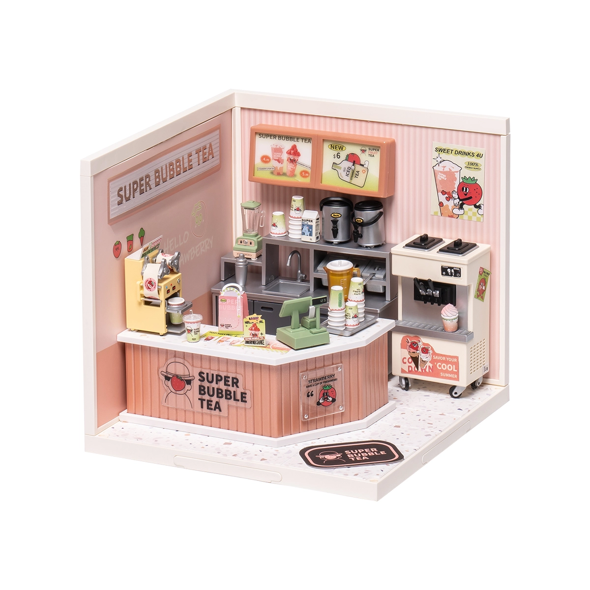 Rolife Double Joy Bubble Tea Super Creator Miniature House DW006 unreadable image placeholder from source file