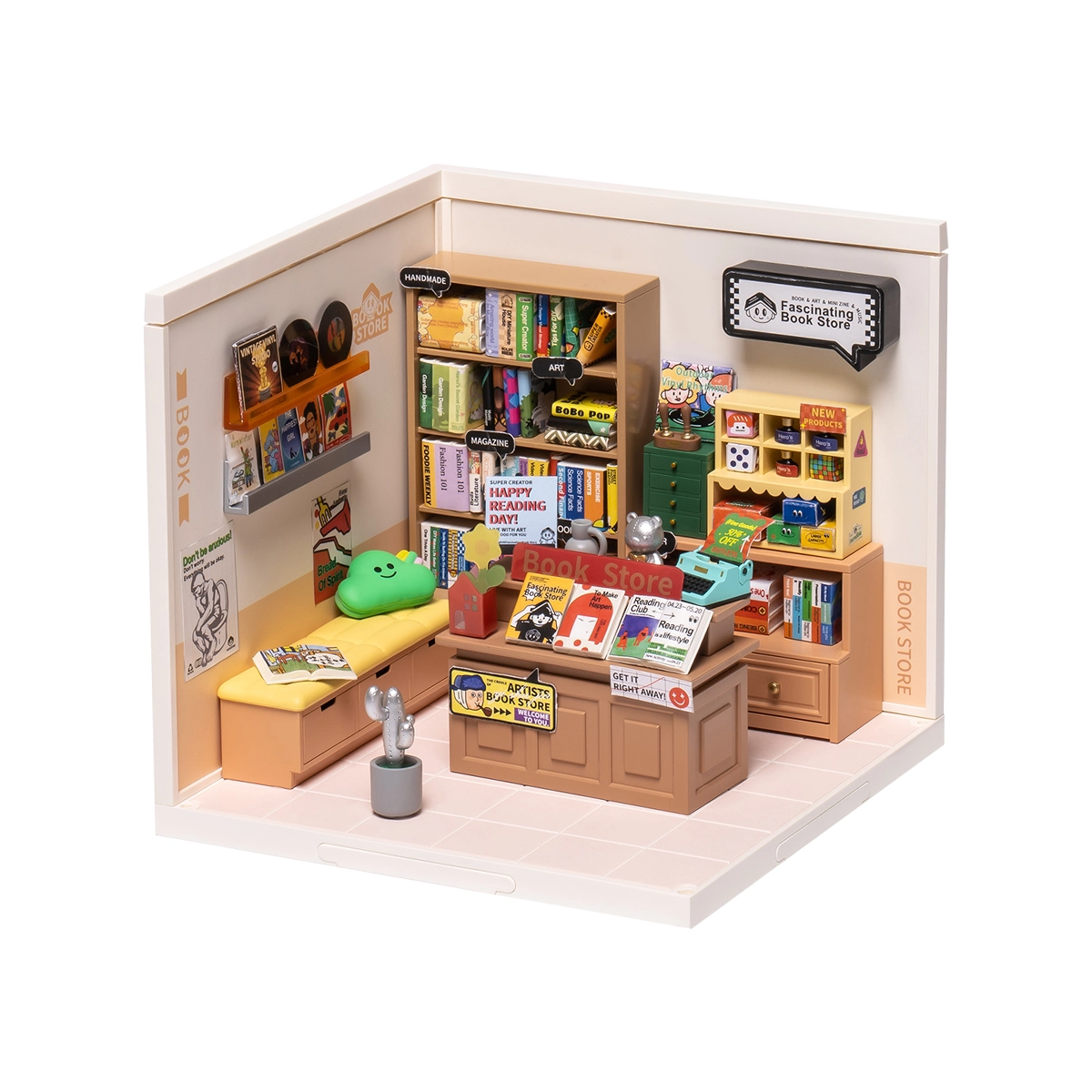 Rolife Fascinating Book Store Super Creator Miniature House DW004 image illisible de l'emplacement du fichier source