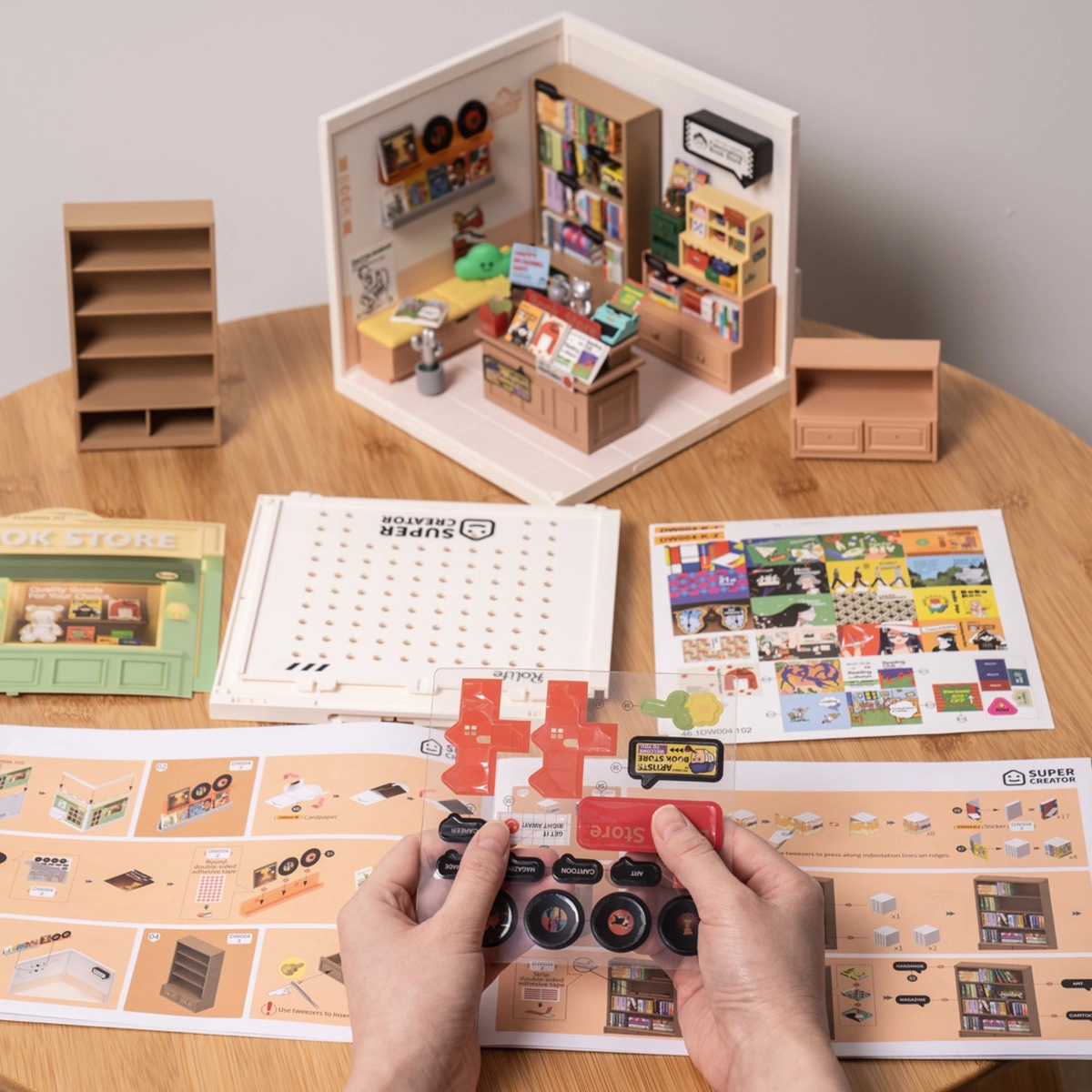 Rolife Fascinating Book Store Super Creator Miniature House DW004 image illisible de l'emplacement du fichier source